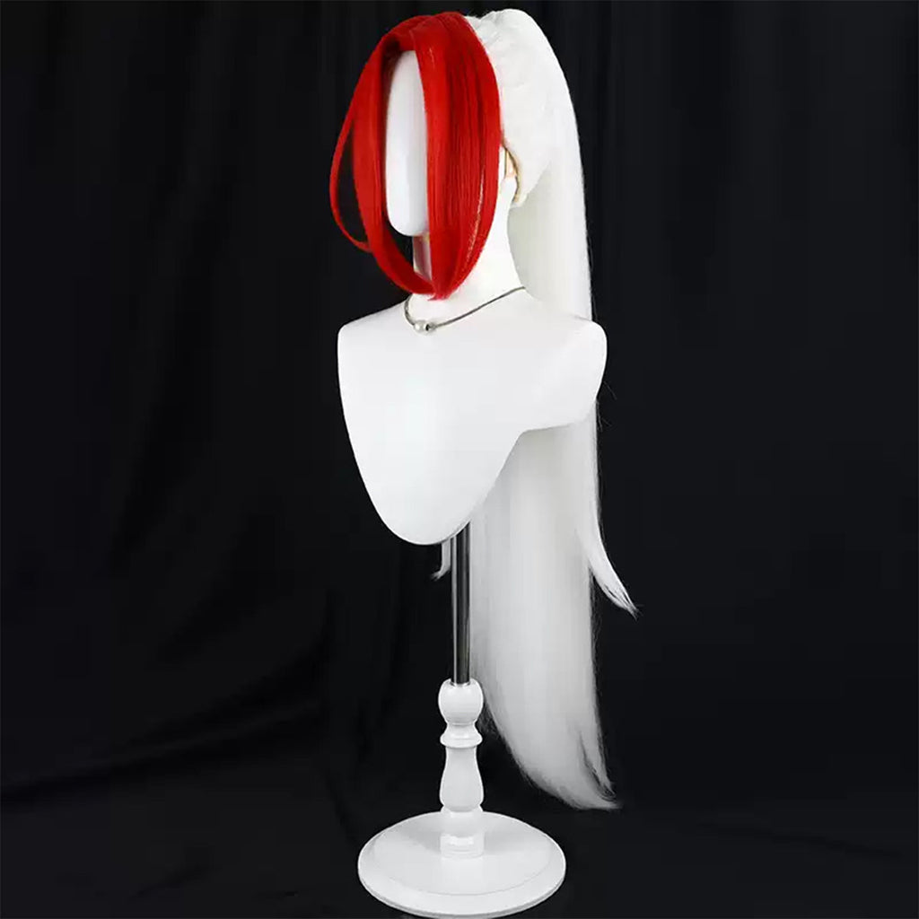Daemons of the Shadow Realm Yomi No Tsugai Left Red White Cosplay Wig
