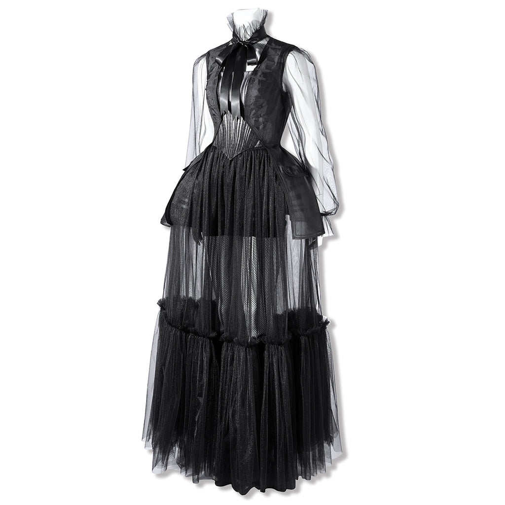 Wednesday Season 2 Wednesday Black Dance Mesh Dress Cosplay Costume