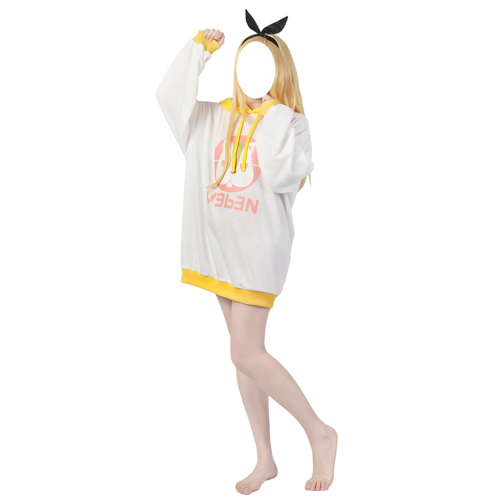 Lycoris Recoil Kurumi Cosplay Hoodie with Headband