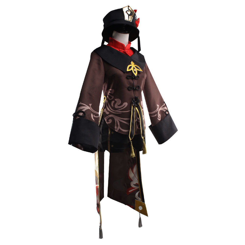 Genshin Impact Hu Tao Cosplay Costume - Brown Edition