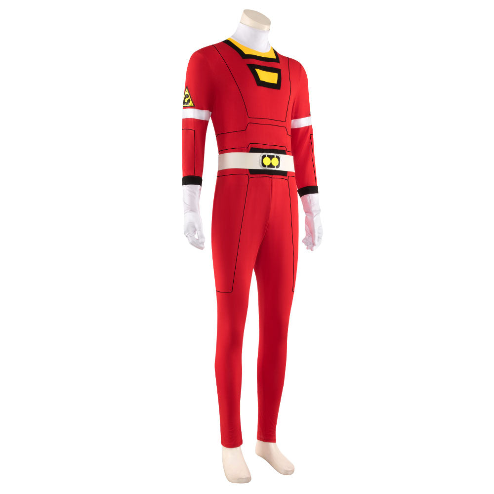 Power Rangers Turbo Red Turbo Ranger Tommy Oliver Cosplay Costume