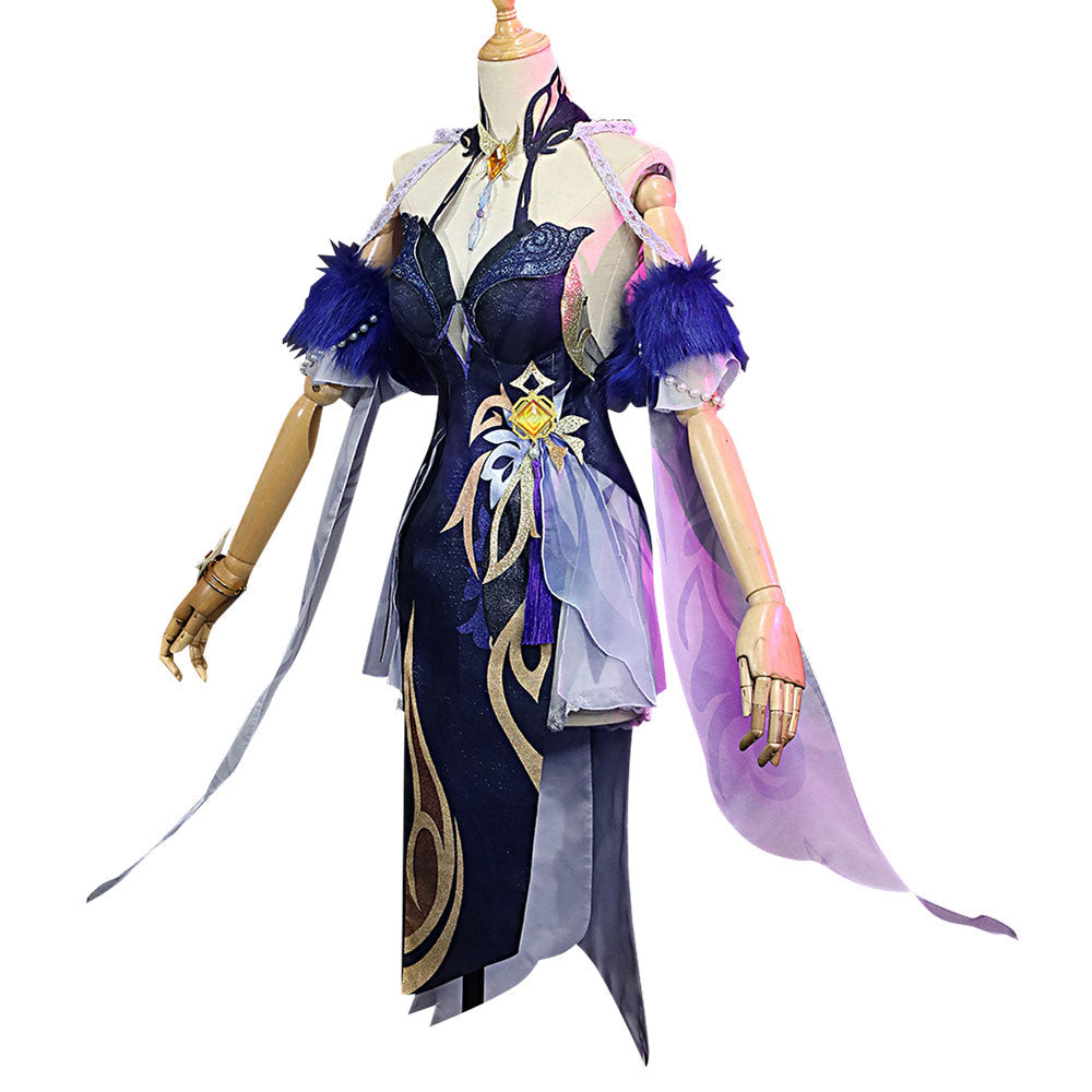 Genshin Impact Ningguang Orchid's Evening Gown Cosplay Costume