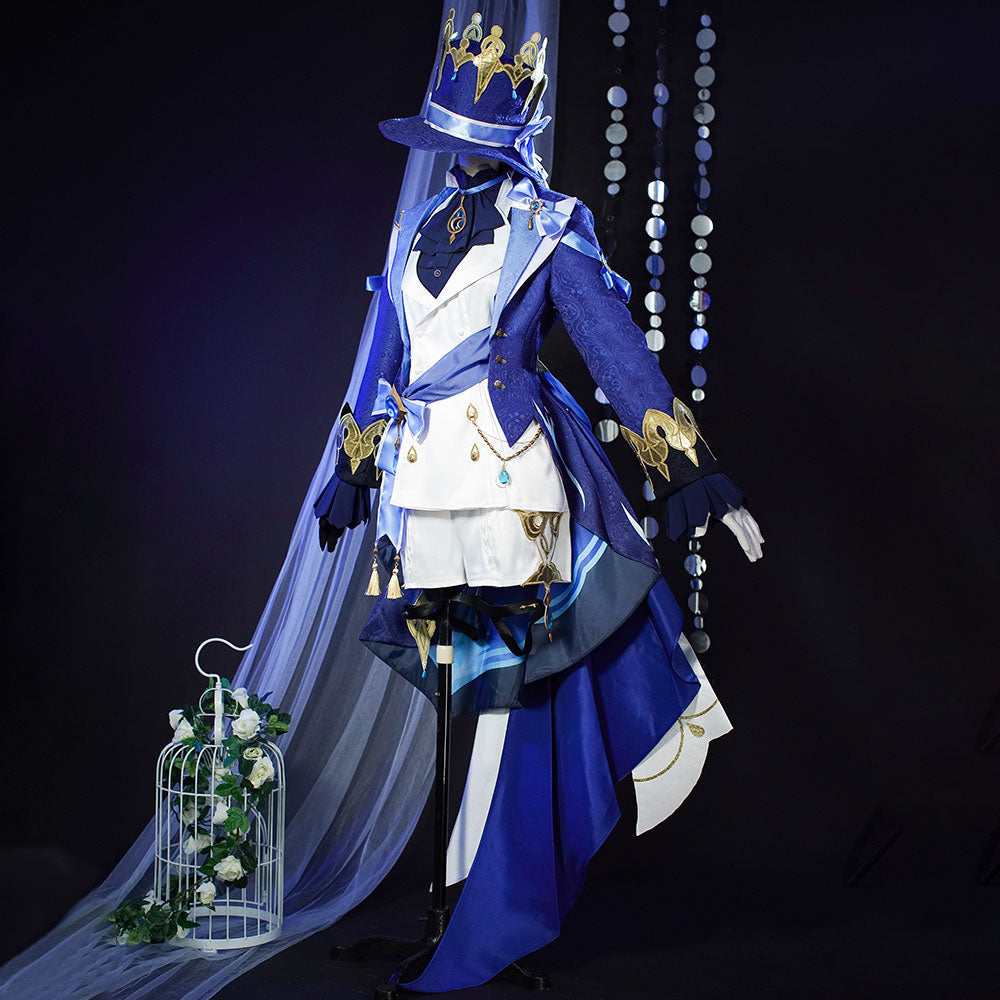 Genshin Impact Focalors Furina Premium Edition Cosplay Costume