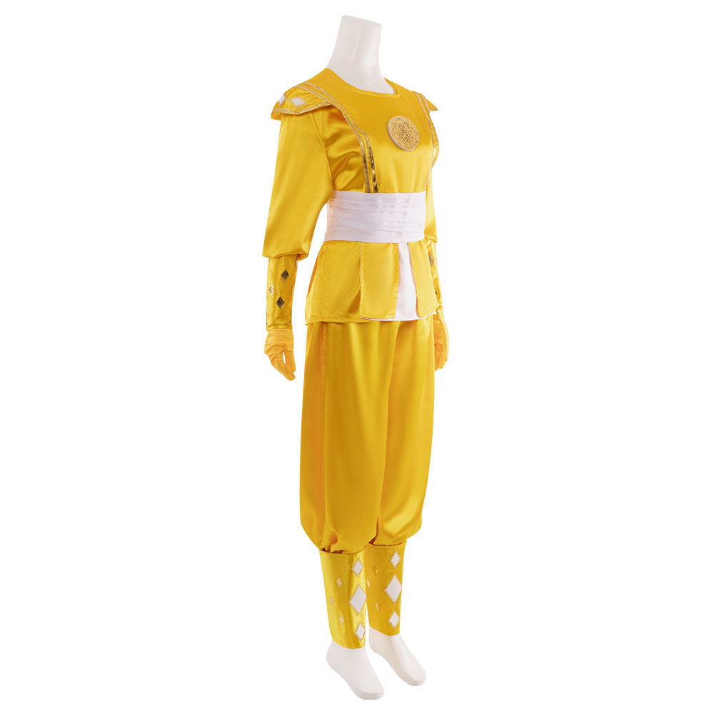 Power Rangers Yellow Ninjetti Ranger B Edition Cosplay Costume