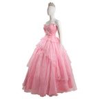 Wicked (2024) Glinda Pink Dress Cosplay Costume