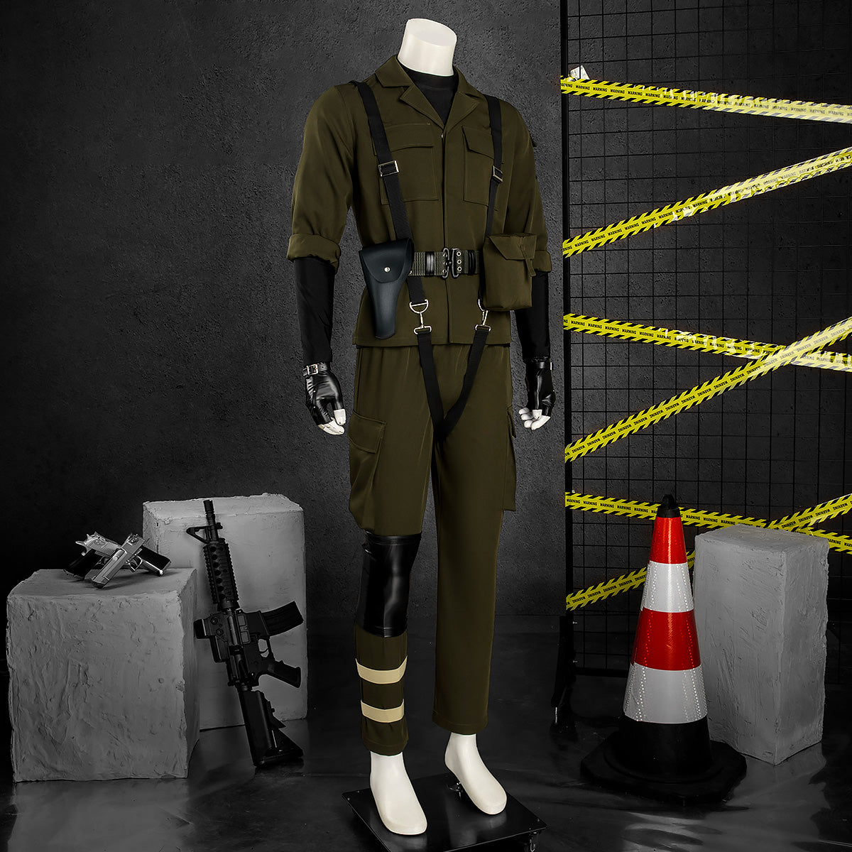 Metal Gear Solid Delta: Snake Eater MGS3 Big Boss Naked Snake John Solid Snake Green Cosplay Costume