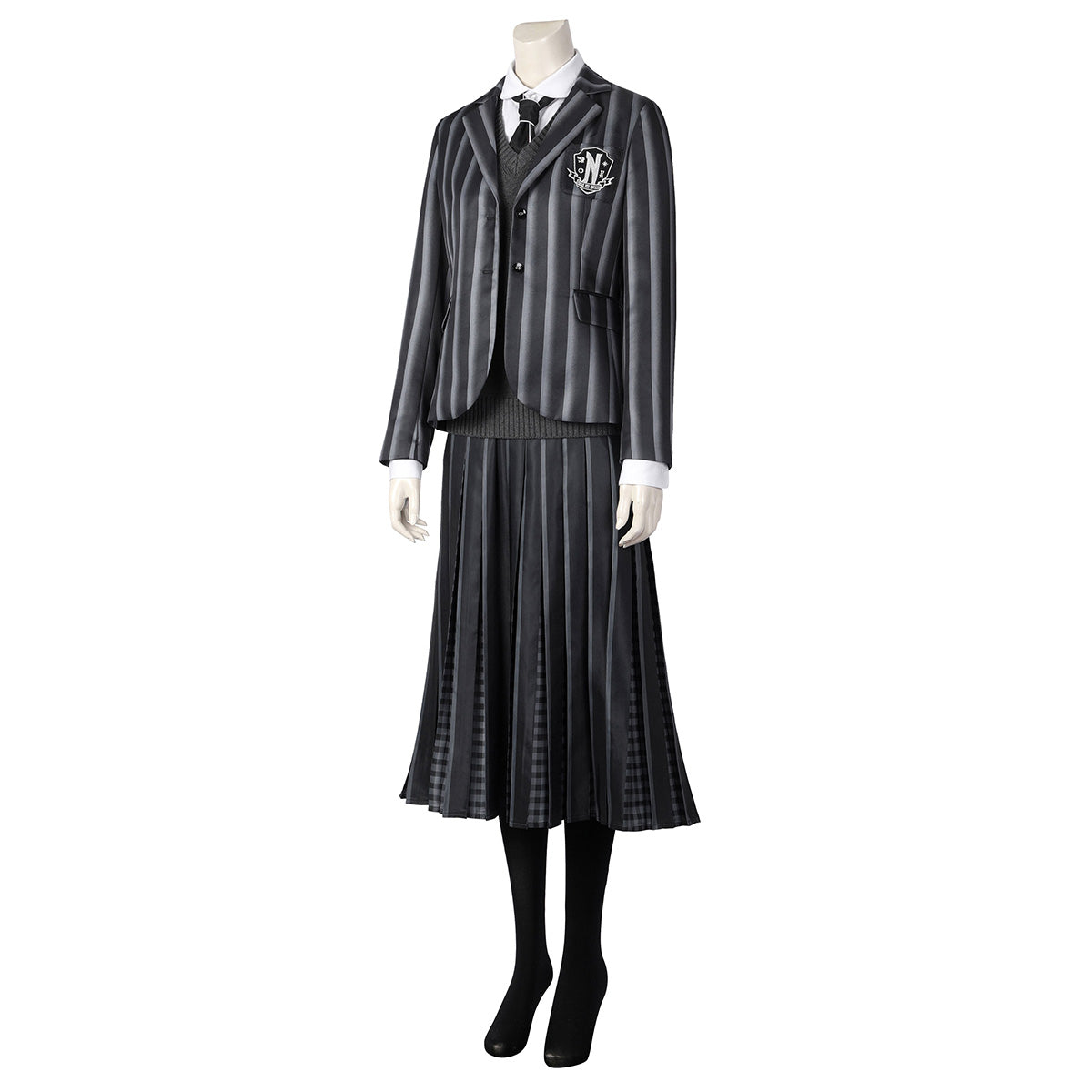 Wednesday Addams Black Uniform Cosplay Costume