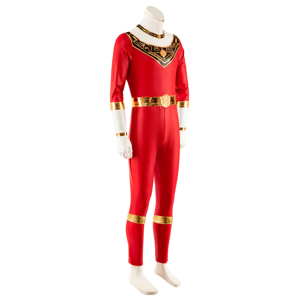 Power Rangers Zeo Ranger V Red Tommy Oliver Cosplay Costume