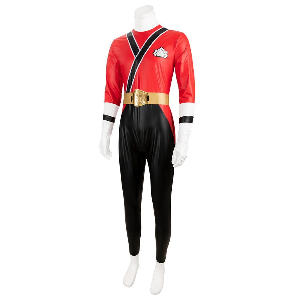 Power Rangers Samurai Red Samurai Ranger Cosplay Costume