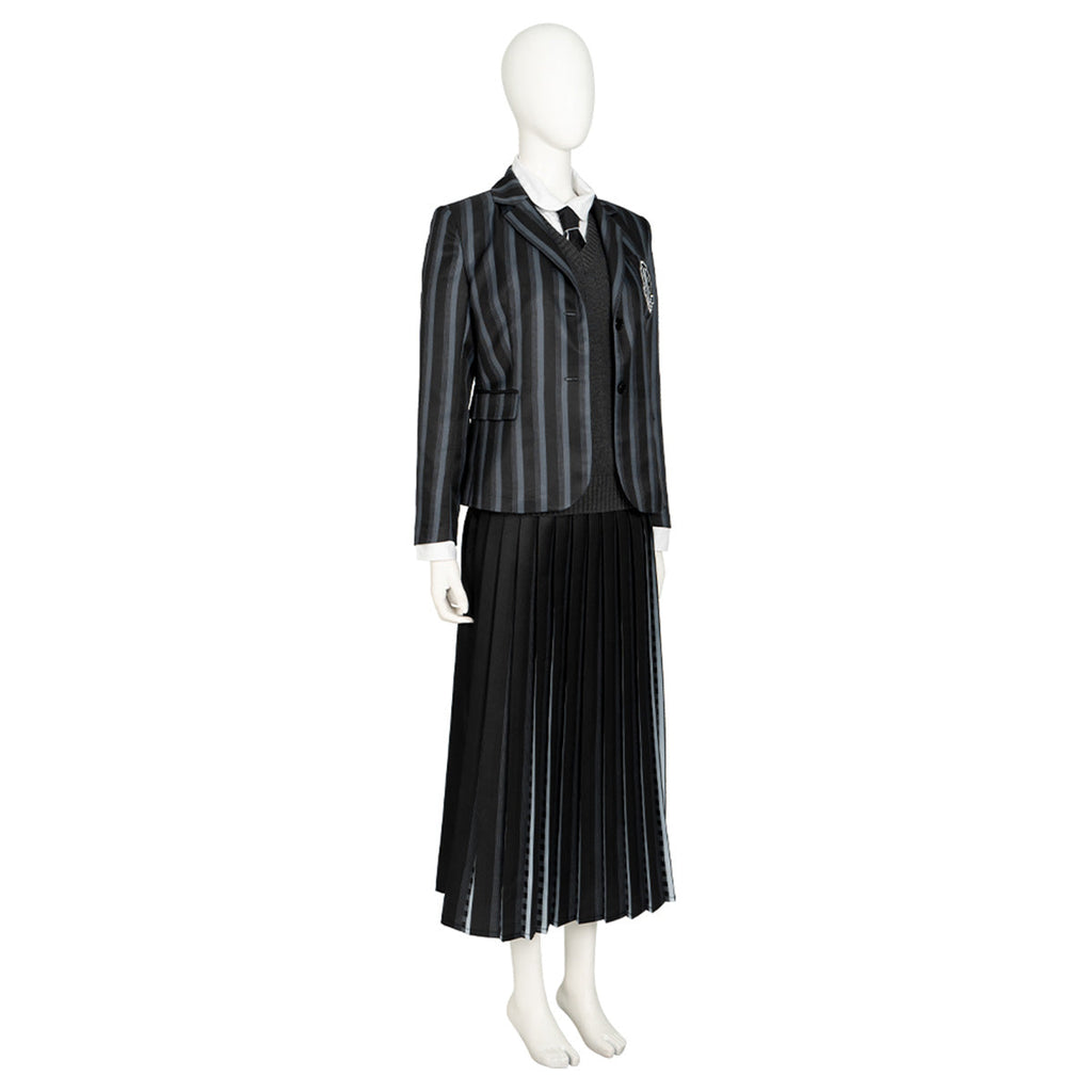 Wednesday Addams School Uniform Cosplay Costume