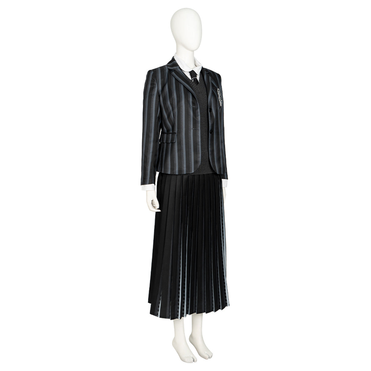 Wednesday Addams School Uniform Cosplay Costume