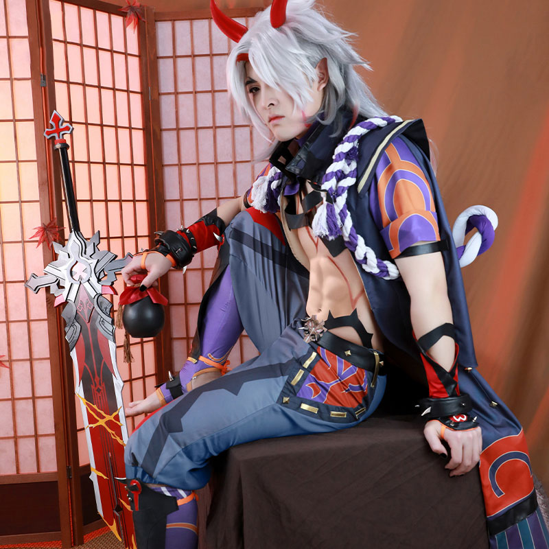 Genshin Impact Arataki Itto Cosplay Costume
