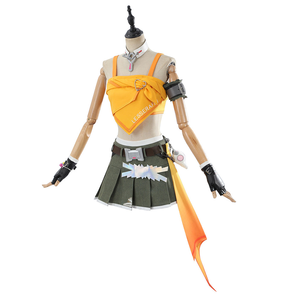 Overwatch 2 x LE SSERAFIM Fearless Mercy Cosplay Costume