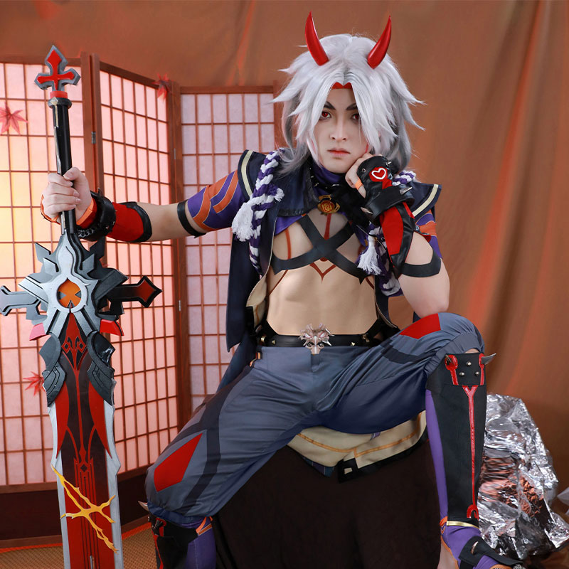 Genshin Impact Arataki Itto Cosplay Costume