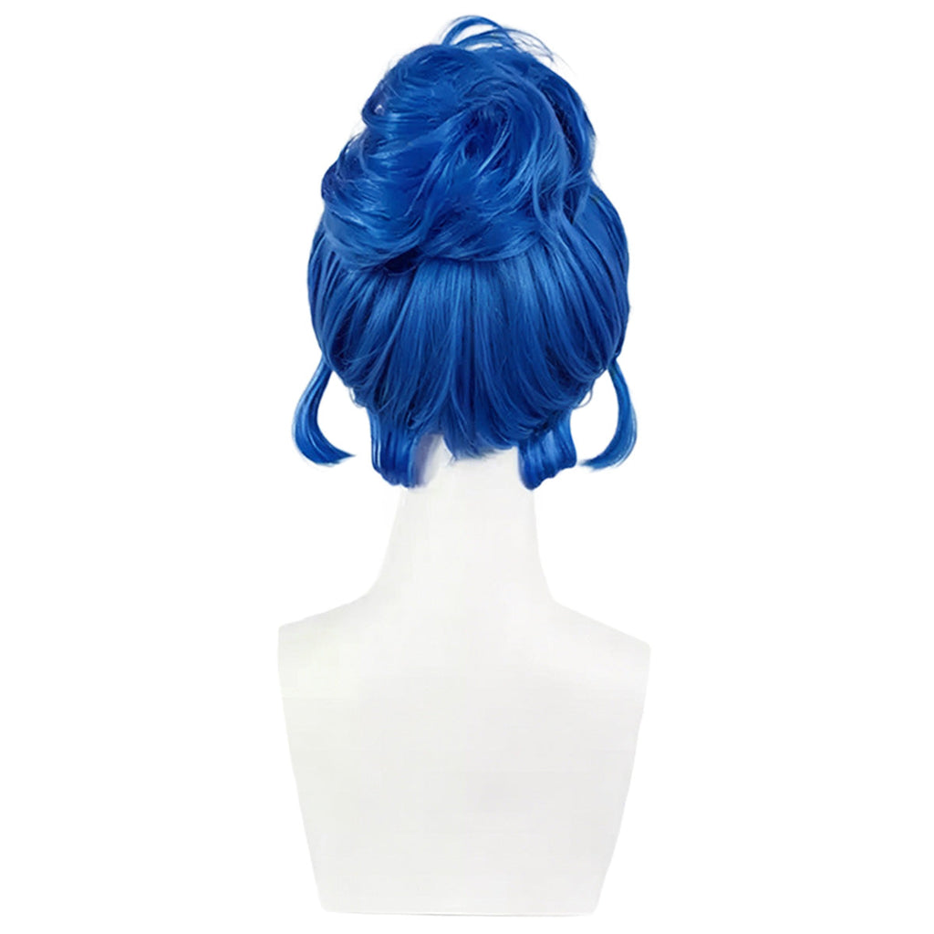 OVERWATCH 2 X LE SSERAFIM FEARLESS D.VA Blue Cosplay Wig