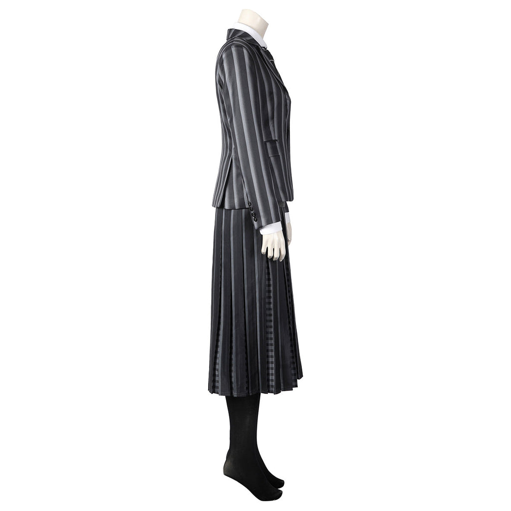 Wednesday Addams Black Uniform Cosplay Costume