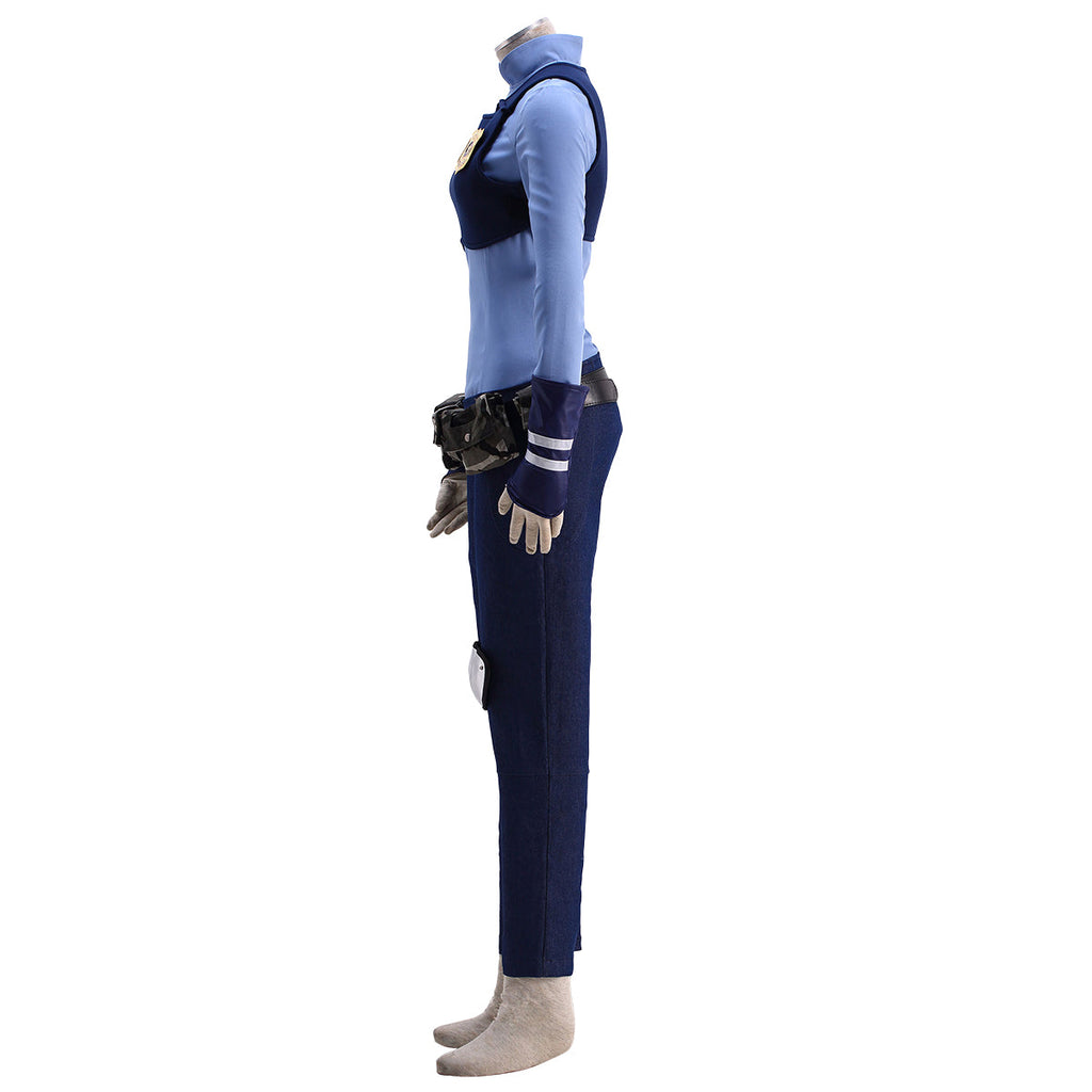 Disney Zootopia Officer Judy Hopps Personify Movie Cosplay Costume - Deluxe Version