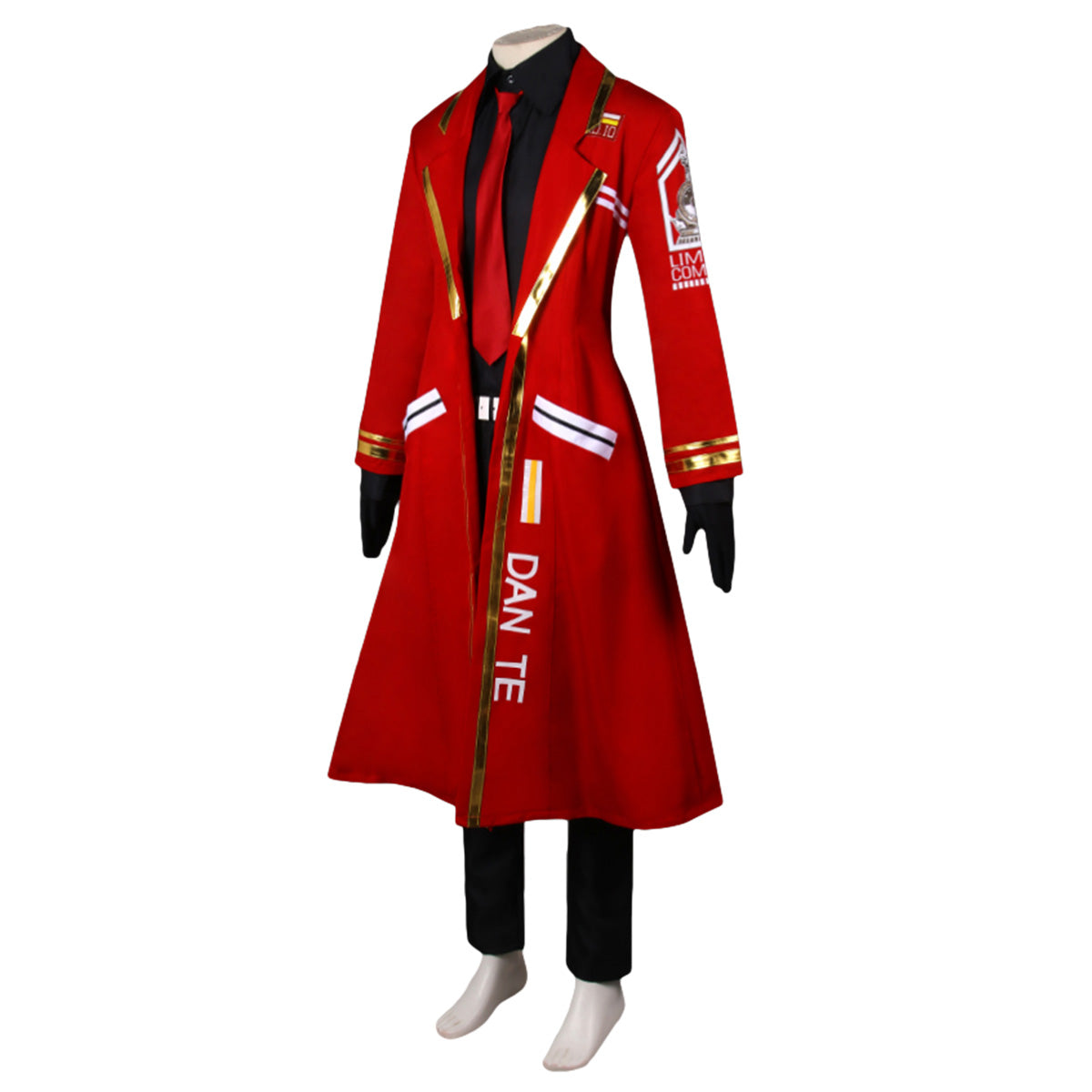 Limbus Company Dante Red Coat Cosplay Costume