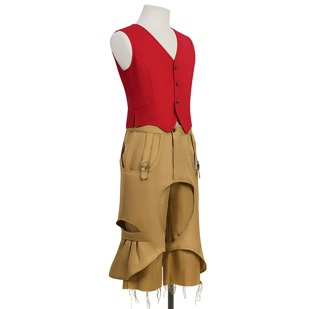 One Piece Live Action Season 2 Luffy Costume with Straw Hat