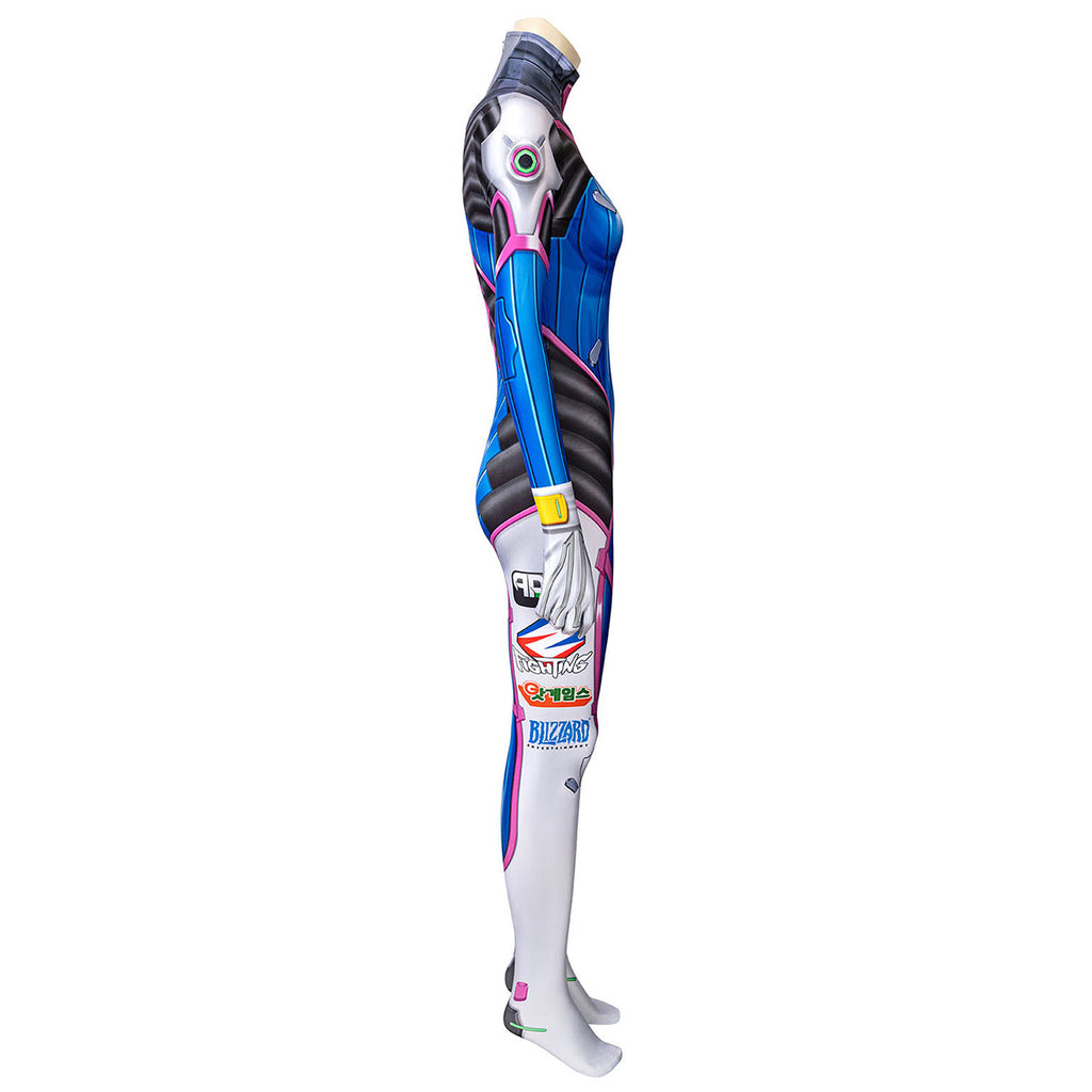 Overwatch D.Va Hana Song Cosplay Jumpsuit — Jumpsuit Only