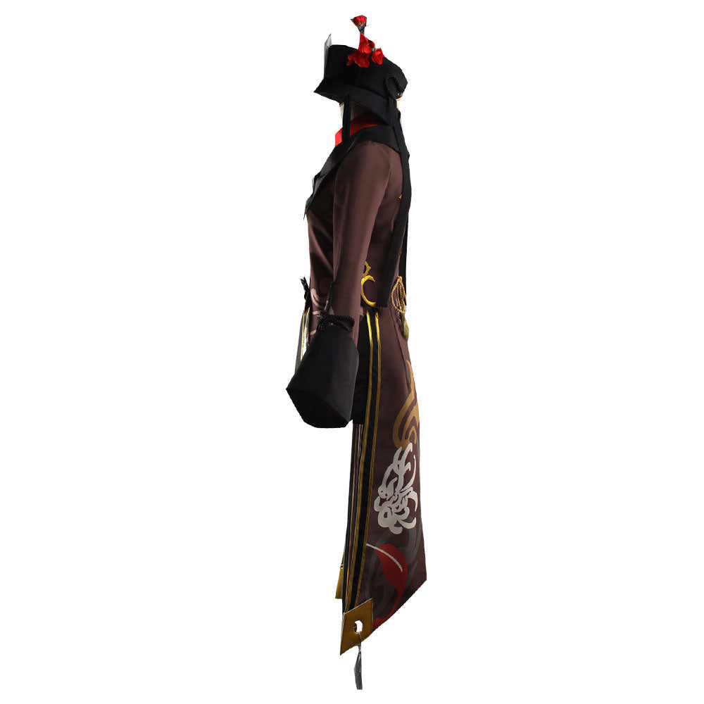 Genshin Impact Hu Tao Cosplay Costume - Brown Edition