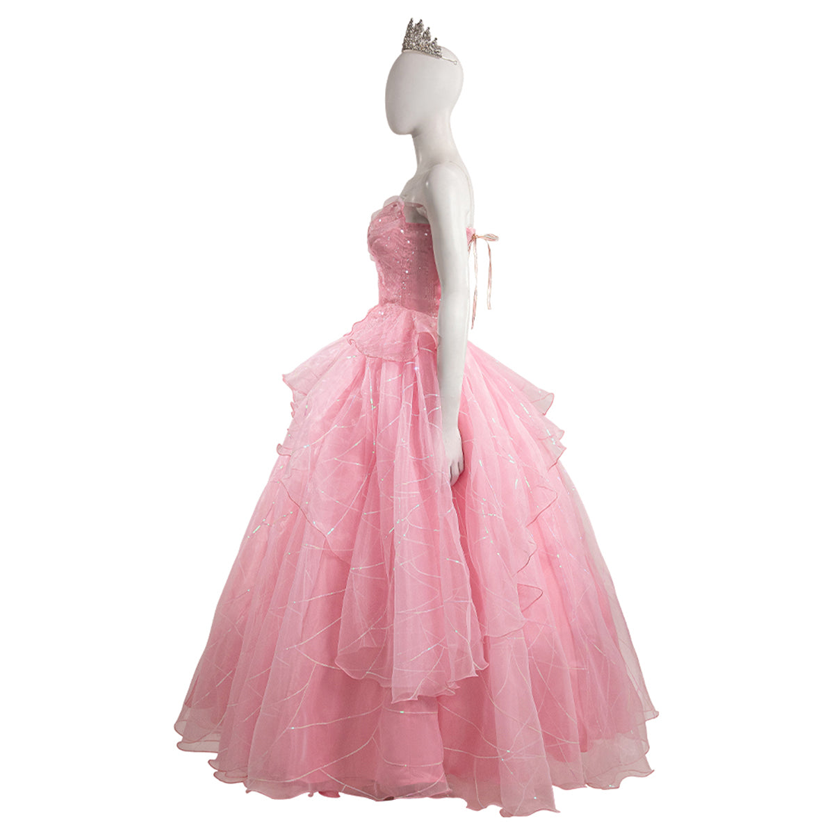 Wicked (2024) Glinda Pink Dress Cosplay Costume