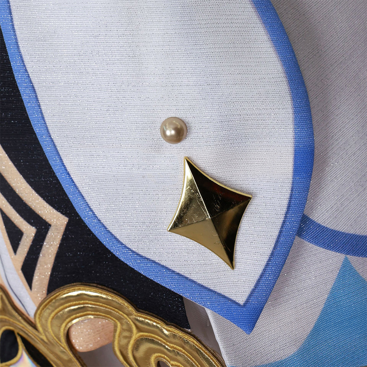 Genshin Impact Lumine Blue and White Edition Cosplay Costume