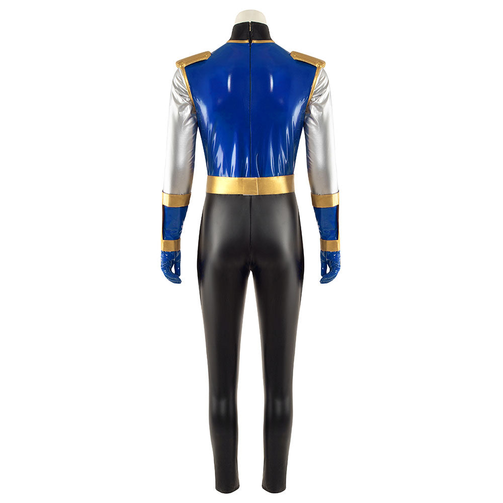 Power Rangers Ninja Storm Navy Thunder Ranger Cosplay Costume