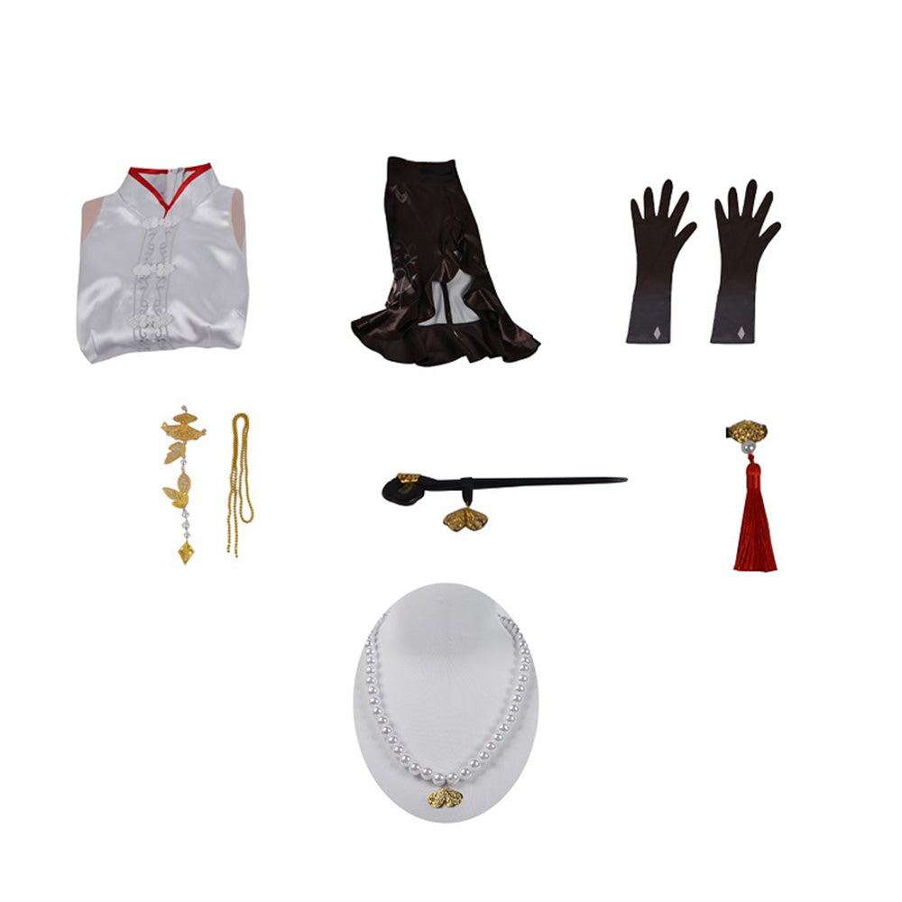 Genshin Impact x Pizza Hut Ningguang Cosplay Costume