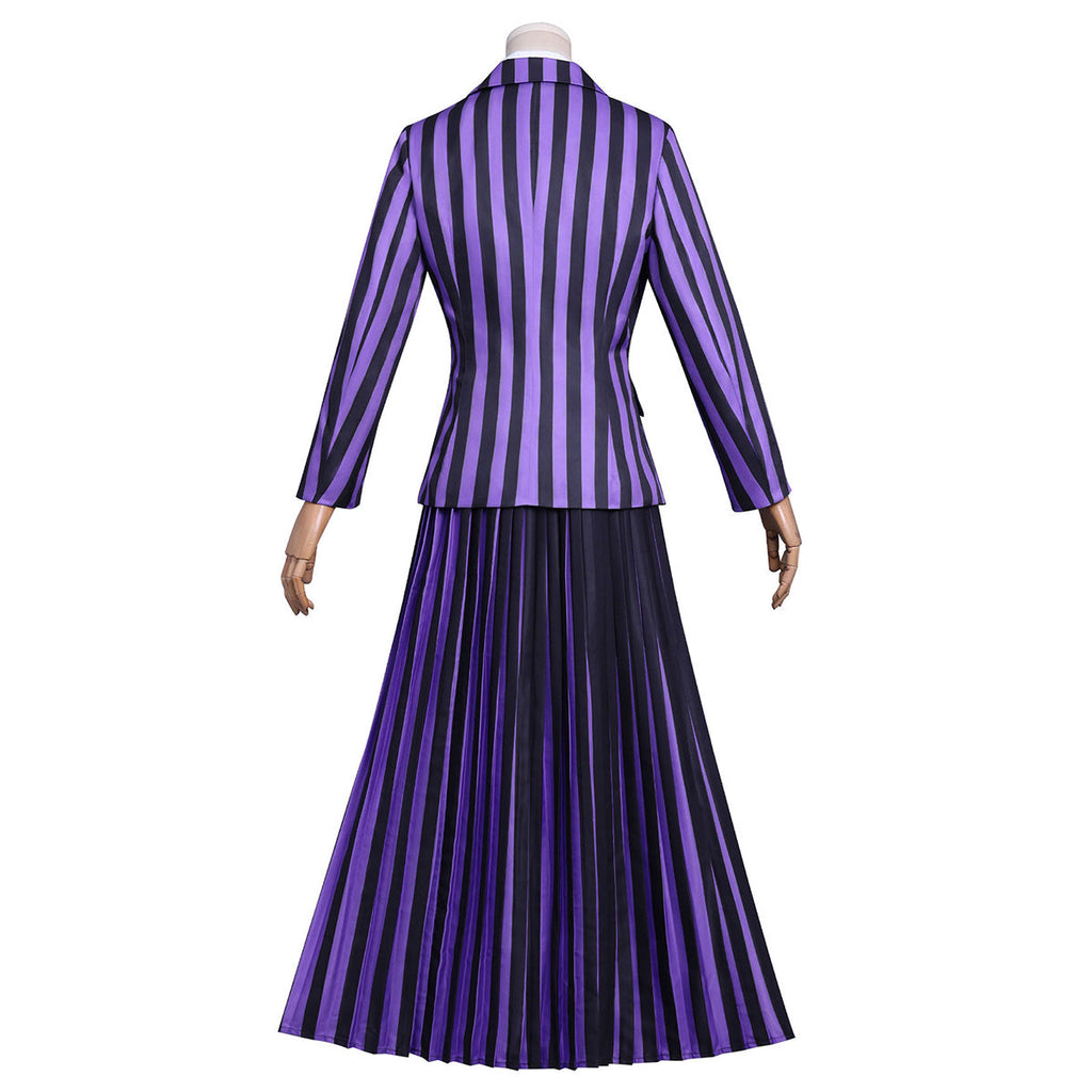 Wednesday Season 2 Agnes DeMille Purple Uniform Costume