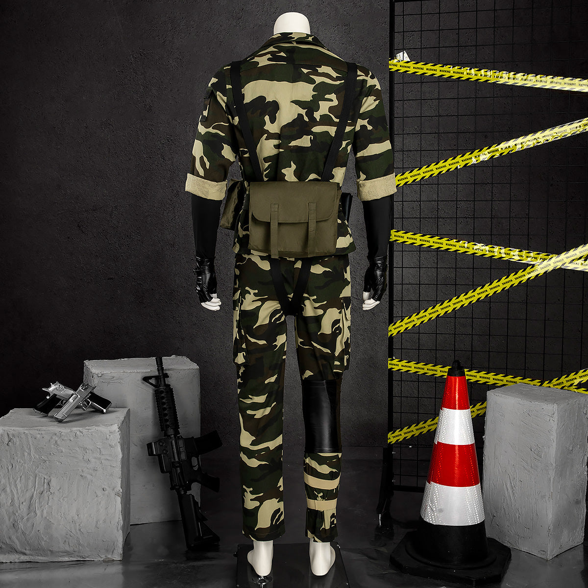 Metal Gear Solid Delta: Snake Eater Big Boss Naked Snake Military Camouflage Uniforms Cosplay Costume