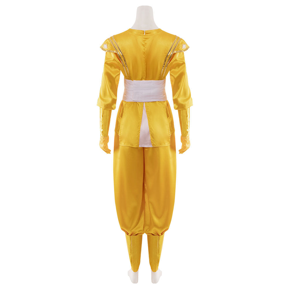 Power Rangers Yellow Ninjetti Ranger B Edition Cosplay Costume