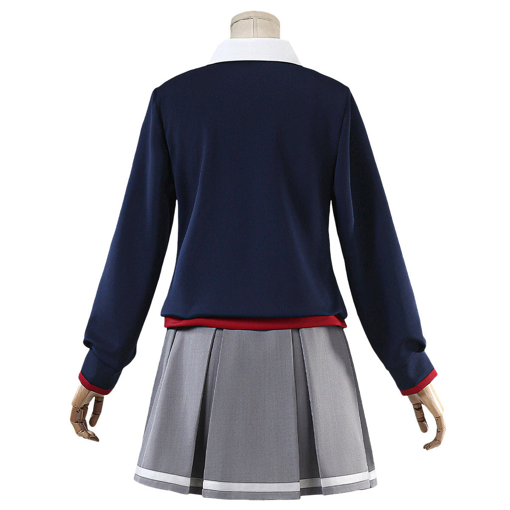 Fate/strange Fake Ayaka Sajyou Blue Cosplay Costume