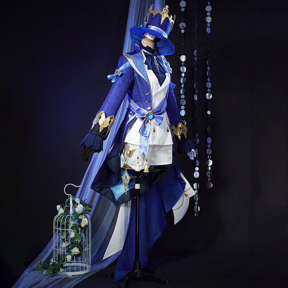 Genshin Impact Focalors Furina Premium Edition Cosplay Costume
