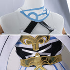 Genshin Impact Lumine Blue and White Edition Cosplay Costume