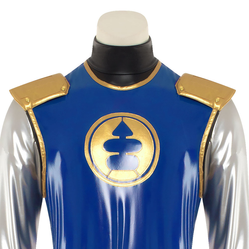 Power Rangers Ninja Storm Navy Thunder Ranger Cosplay Costume
