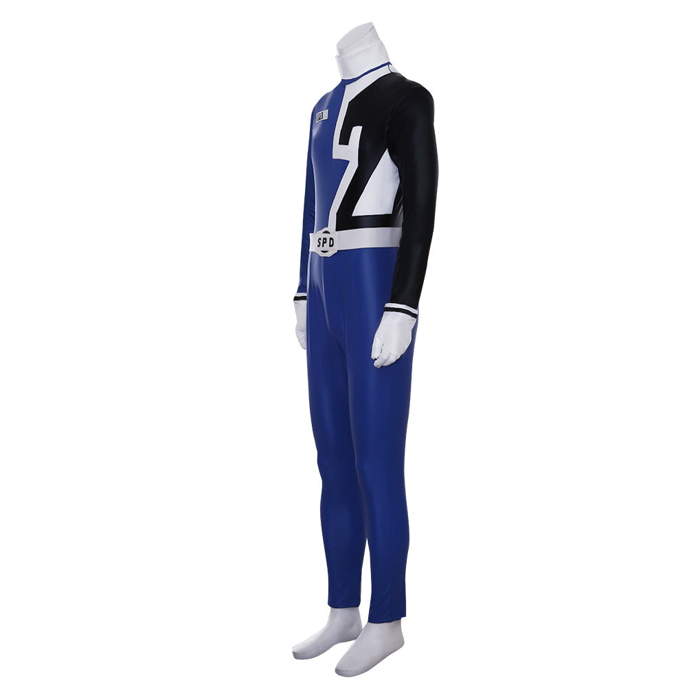 Power Rangers S.P.D. SPD Blue Ranger Cosplay Costume