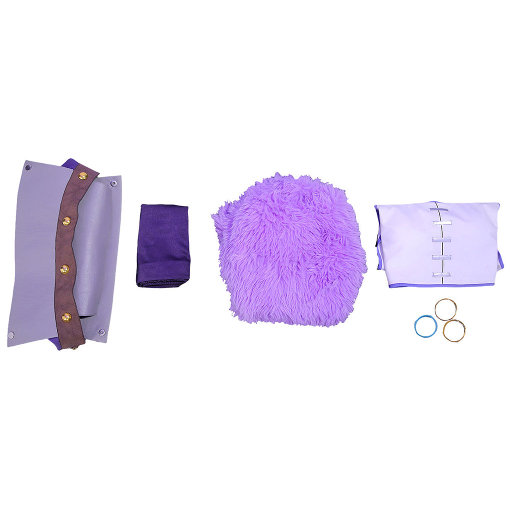 One Piece Nico Robin Elbaph Purple Cosplay Costume