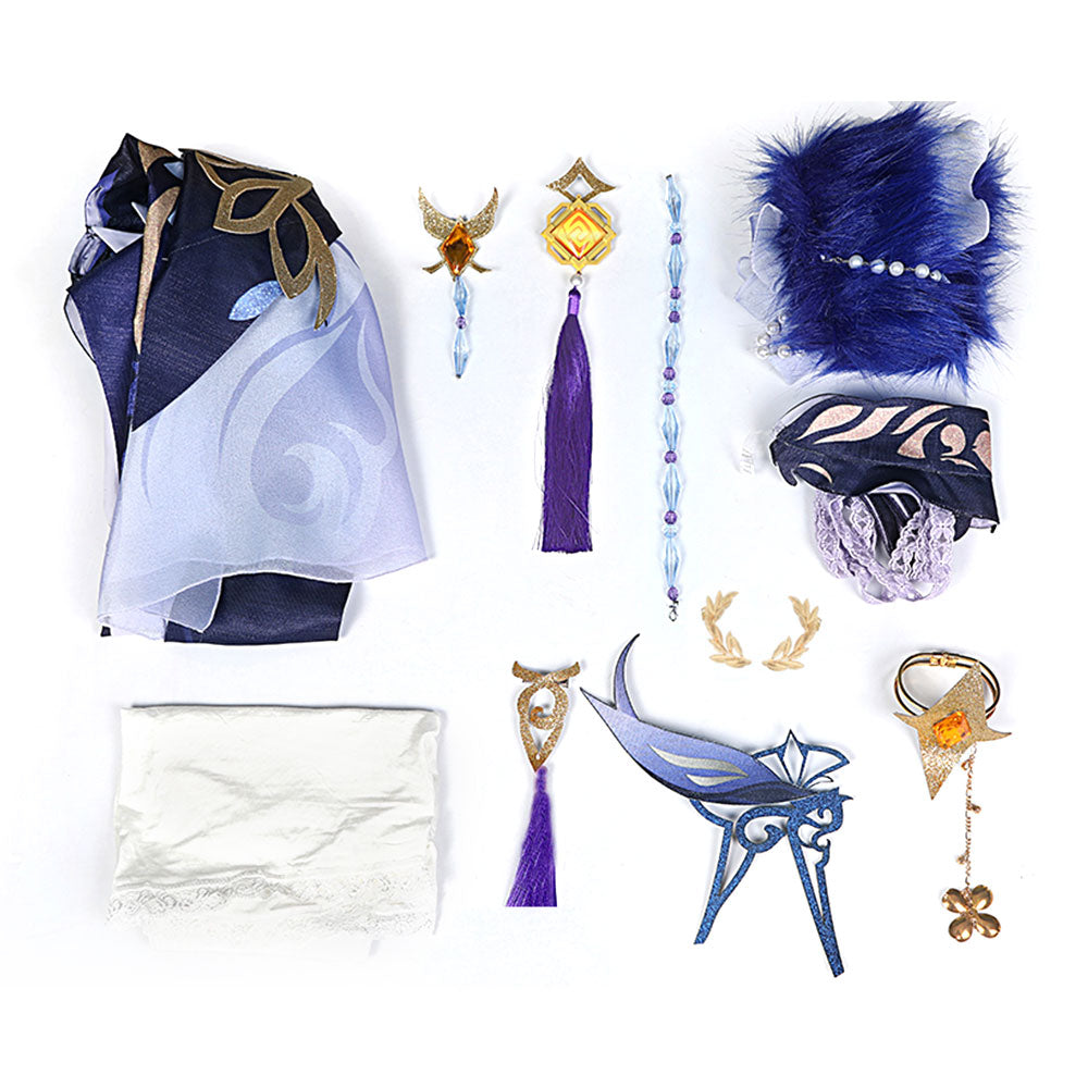 Genshin Impact Ningguang Orchid's Evening Gown Cosplay Costume