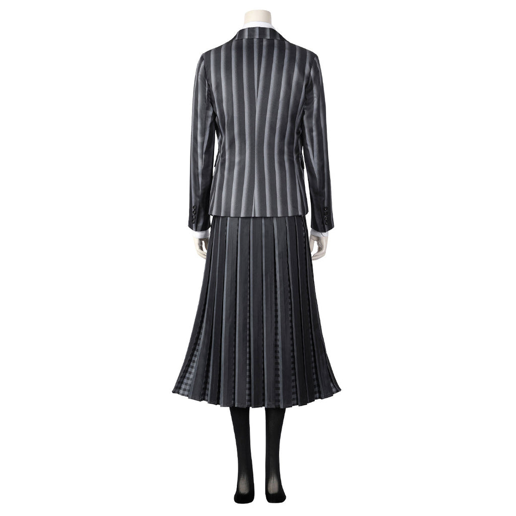 Wednesday Addams Black Uniform Cosplay Costume