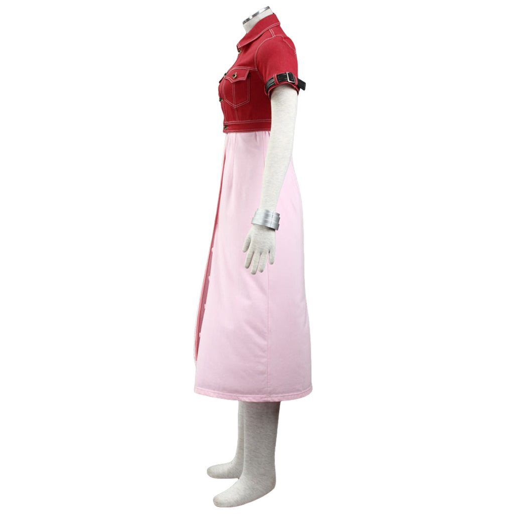 Final Fantasy VII FF7 Aerith Gainsborough Aeris Cosplay Costume