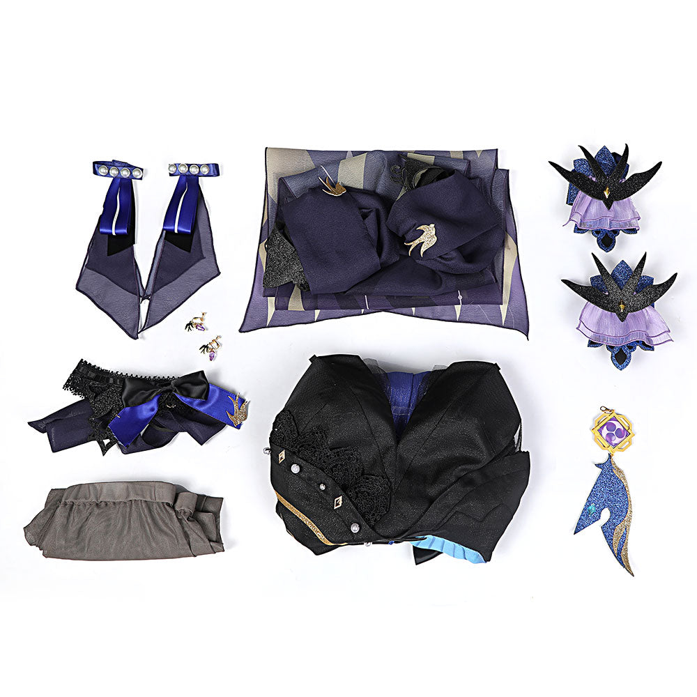 Genshin Impact Keqing Opulent Splendor Cosplay Costume