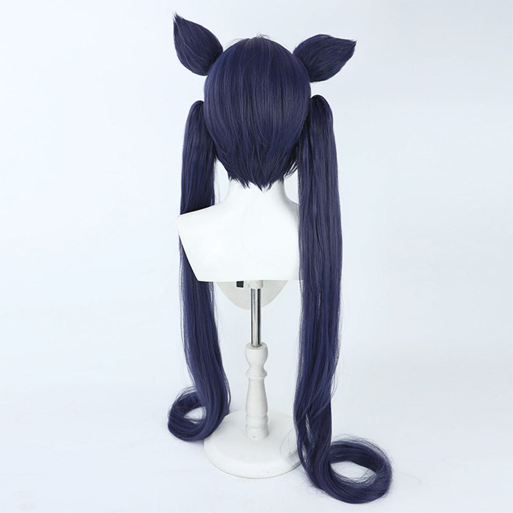 Blue Archive Kuromi Serika Black Cosplay Wig