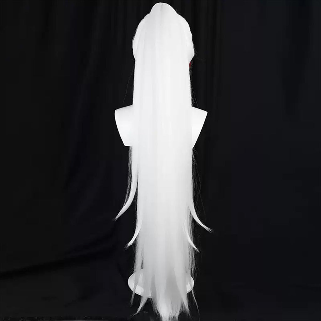 Daemons of the Shadow Realm Yomi No Tsugai Left Red White Cosplay Wig