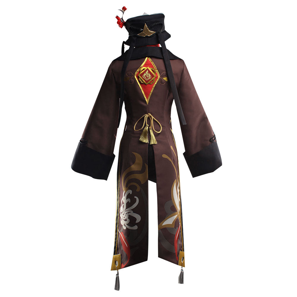 Genshin Impact Hu Tao Cosplay Costume - Brown Edition