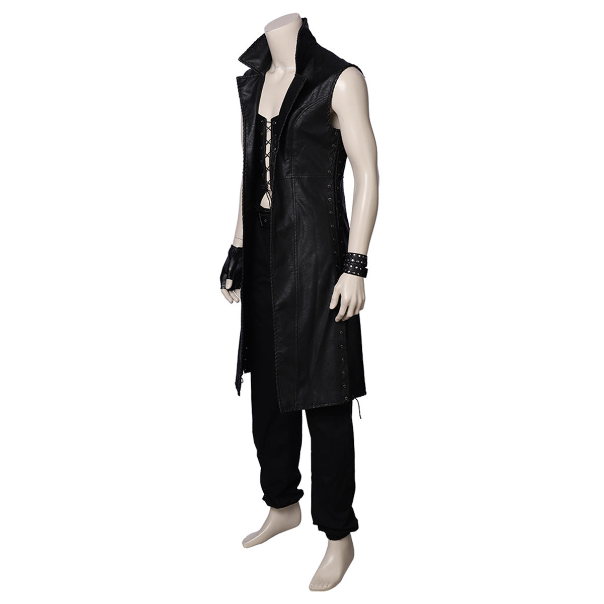 Devil May Cry 5 V Black Sleeveless Cosplay Costume