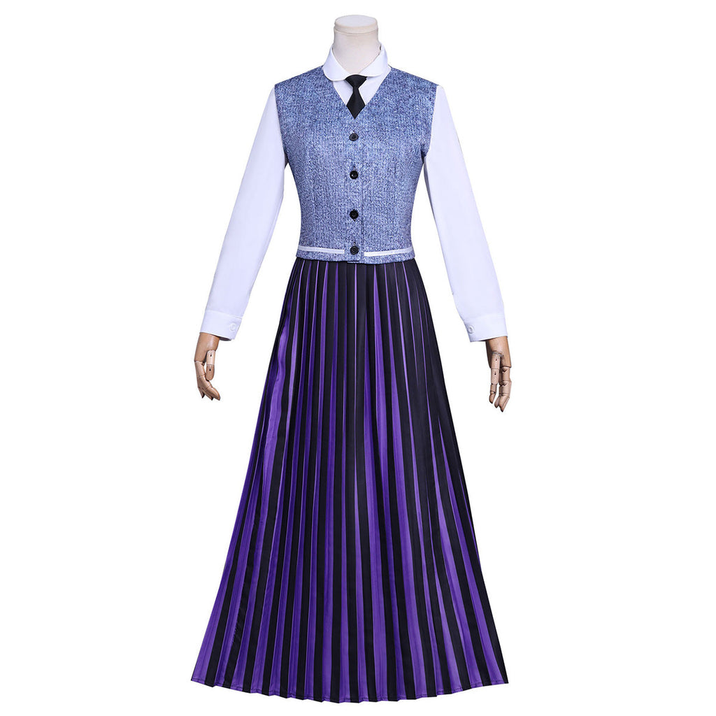 Wednesday Season 2 Agnes DeMille Purple Uniform Costume