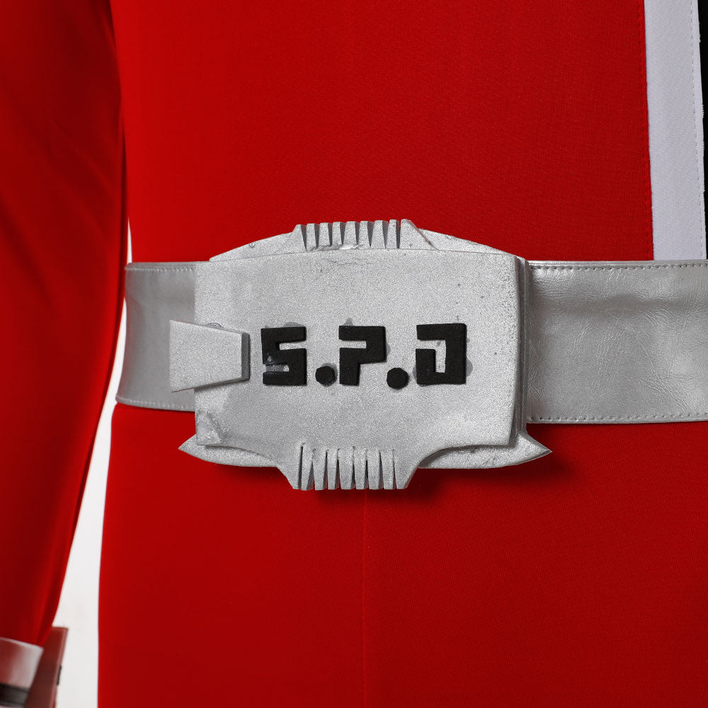 Power Rangers SPD Red Ranger Cosplay Costume