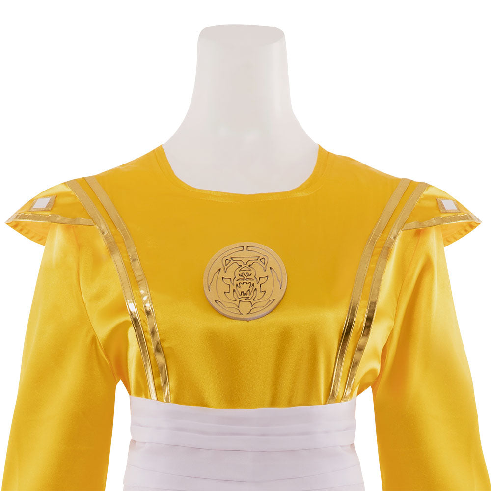 Power Rangers Yellow Ninjetti Ranger B Edition Cosplay Costume
