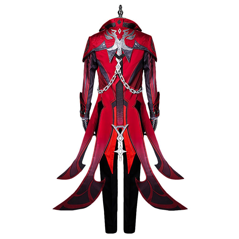 Genshin Impact Red Dead of Night Diluc Cosplay Costume